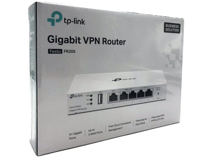 TP-Link Festa FR205 V1.2 Router 4-ports switch ryhmässä TIETOKOONET & TARVIKKEET / Verkko / Reititin @ TP E-commerce Nordic AB (D10594)