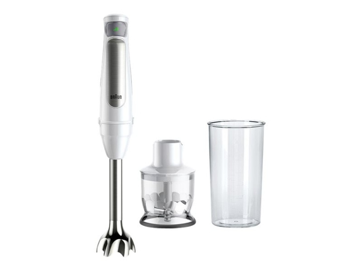 Braun Multiquick 7 MQ7020 WH Hand blender Premium white/brushed stainless steel ryhmässä KOTI, TALOUS JA PUUTARHA / Kodinkoneet / Yleiskoneet ja monitoimikoneet / Sauvasekoittimet @ TP E-commerce Nordic AB (D10600)