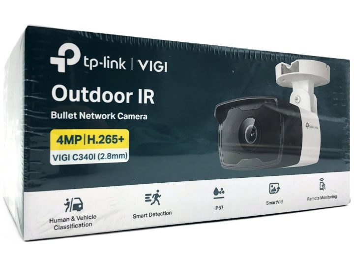 TP-Link VIGI C340I V1 outdoor network surveillance camera 2560 x 1440 ryhmässä KOTI, TALOUS JA PUUTARHA / Hälytys ja turvallisuus / Valvontakamerat / Digitaalinen (verkko) / Ulkokamerat @ TP E-commerce Nordic AB (D10614)