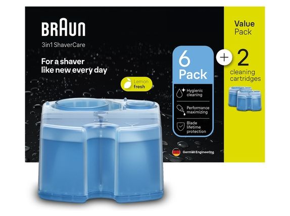 Braun 3-in-1 ShaverCare refill cartridges for SmartCare 8 pcs ryhmässä KAUNEUS JA TERVEYS / Hiukset &Stailaus / Sheivaus ja trimmaus / Parranajokoneet @ TP E-commerce Nordic AB (D10621)