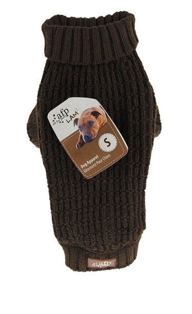 AFP All For Paws - Neulottu koiran villapaita Fishermans Brown L 35.6CM - (632.9136) ryhmässä KOTI, TALOUS JA PUUTARHA / Lemmikkitarvikkeet / Koira @ TP E-commerce Nordic AB (D10702)