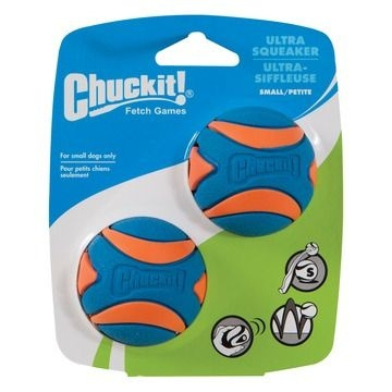 chuckit Ultra Squeaker Ball M 6 cm 2 kpl. - (CHUC33068) ryhmässä KOTI, TALOUS JA PUUTARHA / Lemmikkitarvikkeet / Koira @ TP E-commerce Nordic AB (D10818)