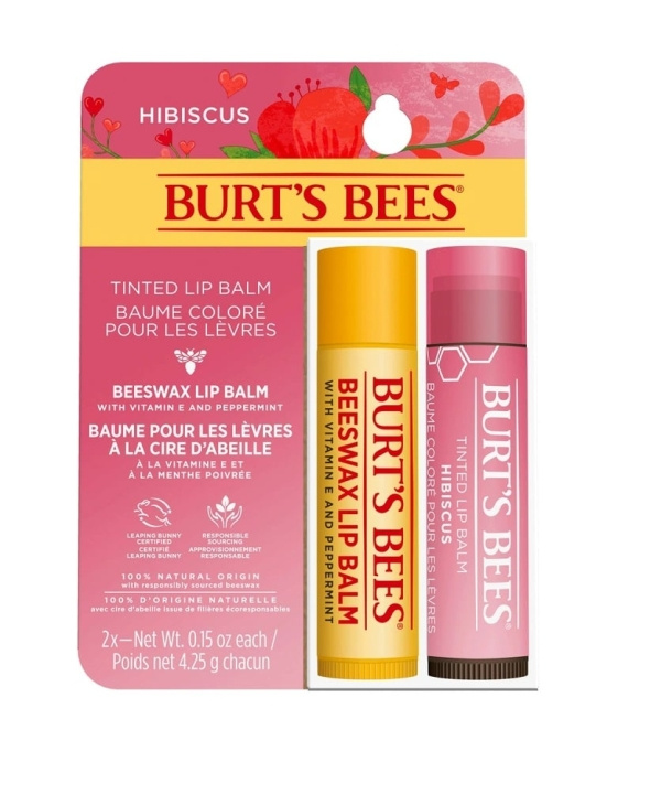 Burt\'s Bees Huulirasva Duo lahjapakkaus ryhmässä KAUNEUS JA TERVEYS / Meikit / Huulet / Huulivoide @ TP E-commerce Nordic AB (D10932)