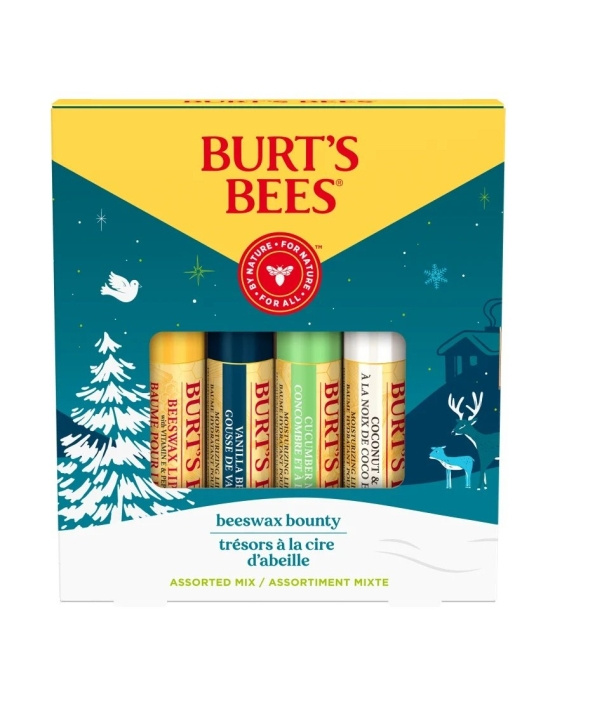 Burt\'s Bees Juhlallinen mehiläisvaha Bounties-lahjapakkaus ryhmässä KAUNEUS JA TERVEYS / Meikit / Huulet / Huulivoide @ TP E-commerce Nordic AB (D10933)