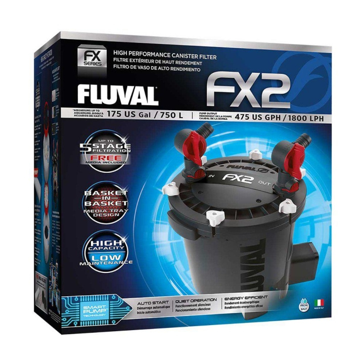 Fluval Kanavasuodatin Fx2 1800L/H 27W akvaarioihin < 750L - (126.4520) ryhmässä KOTI, TALOUS JA PUUTARHA / Lemmikkitarvikkeet / Akvaariotarvikkeet @ TP E-commerce Nordic AB (D11068)