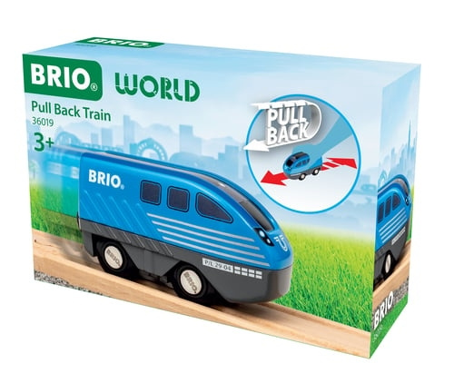 BRIO Takaisinvetojuna - (36019) ryhmässä LELUT, TUOTTEET LAPSILLE JA VAUVOILLE / Leikkikalut, Askartelu &Pelit / Rakennuslelut / Brio junaradat @ TP E-commerce Nordic AB (D11116)