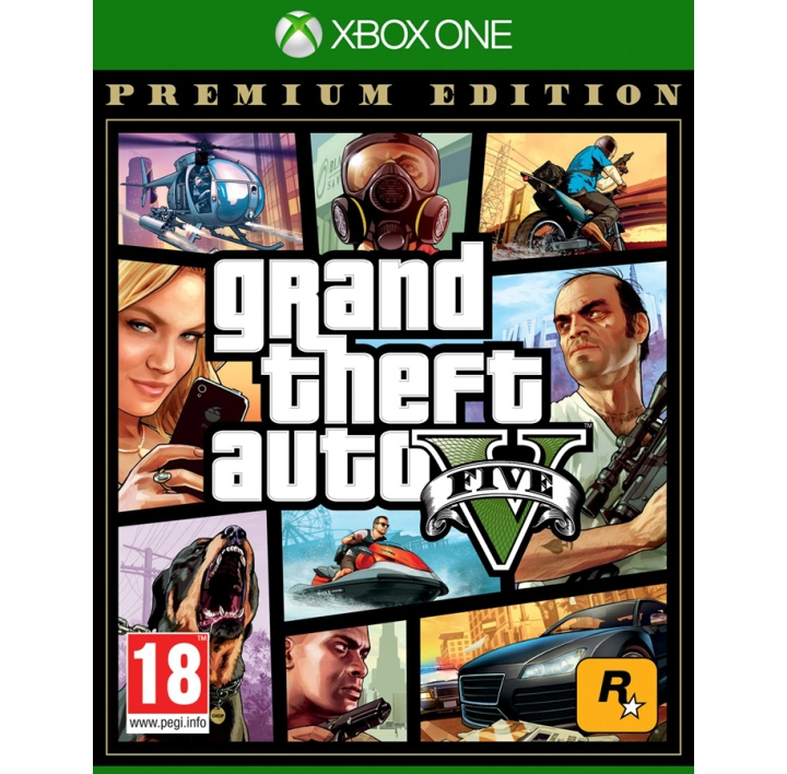 Grand Theft Auto V (GTA 5) Premium Edition (XONE) ryhmässä KODINELEKTRONIIKKA / Pelikonsolit & Tarvikkeet / Xbox One / Peli @ TP E-commerce Nordic AB (D11151)