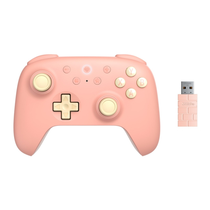 8Bitdo Ultimate 2C langaton pad persikka ryhmässä KODINELEKTRONIIKKA / Pelikonsolit & Tarvikkeet / Nintendo Switch @ TP E-commerce Nordic AB (D11310)