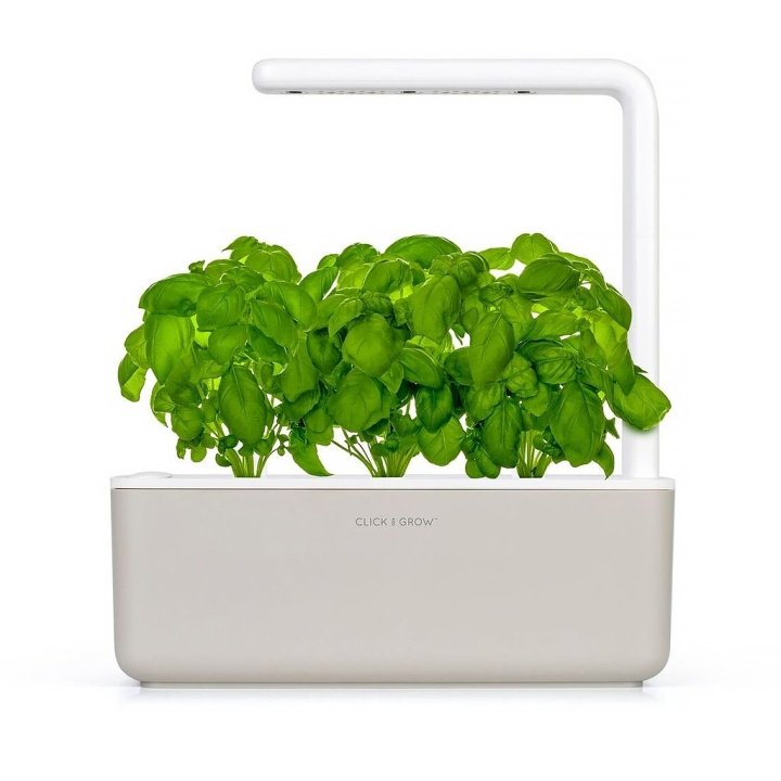 Click & Grow Smart Garden 3 Starter Kit - Mellow Beige (SGS7UNI) - Effortless Indoor Herb Garden ryhmässä URHEILU, VAPAA-AIKA JA HARRASTUS / Hauskat tavarat / Älylaitteet @ TP E-commerce Nordic AB (D11316)