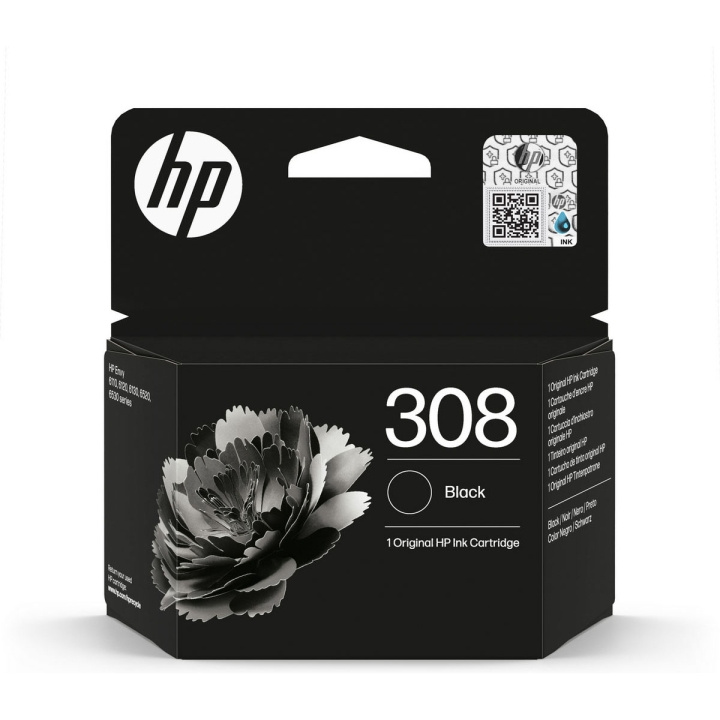 HP Musteet 7FP21UE 308 Musta ryhmässä TIETOKOONET & TARVIKKEET / Tulostimet & Tarvikkeet / Musteet ja väriaineet / Mustepatruunat / HP @ TP E-commerce Nordic AB (D11412)