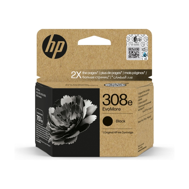 HP Musteet 7FP22UE 308e Musta ryhmässä TIETOKOONET & TARVIKKEET / Tulostimet & Tarvikkeet / Musteet ja väriaineet / Mustepatruunat @ TP E-commerce Nordic AB (D11413)