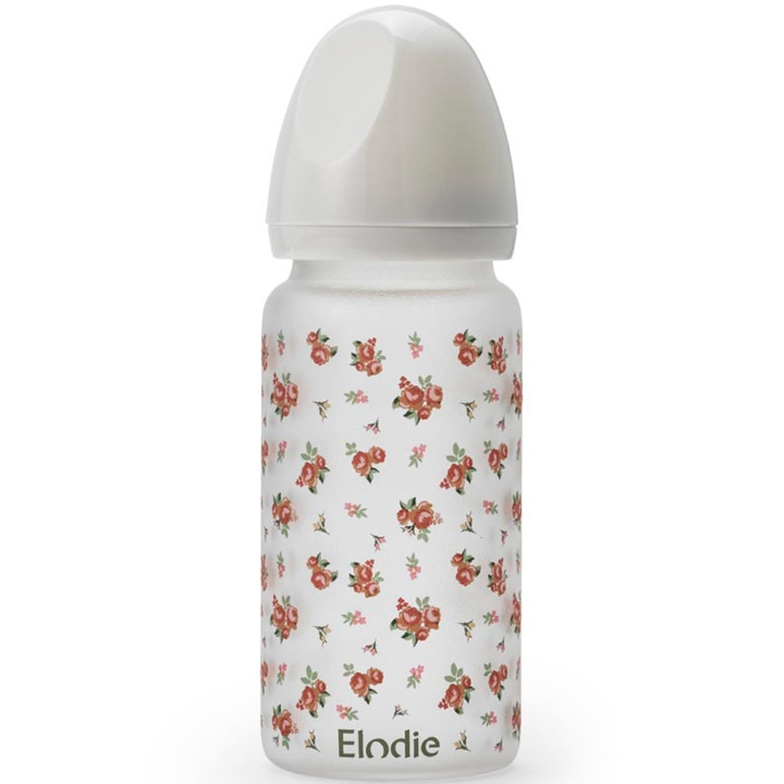 Elodie Details Glass Feeding Bottle, Autumn Rose ryhmässä LELUT, TUOTTEET LAPSILLE JA VAUVOILLE / Syö ja juo / Lasten astiat @ TP E-commerce Nordic AB (D11448)