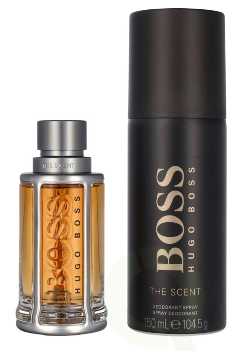 Hugo Boss The Scent Giftset 200 ml Edt Spray 50ml/Deo Spray 150ml ryhmässä KAUNEUS JA TERVEYS / Lahjapakkaukset / Miesten lahjapakkaukset @ TP E-commerce Nordic AB (D11774)