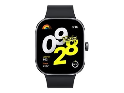 Xiaomi Redmi Watch 4 Black Smartwatch ryhmässä URHEILU, VAPAA-AIKA JA HARRASTUS / Urheilu- ja sykekellot / Älykellot @ TP E-commerce Nordic AB (D11935)