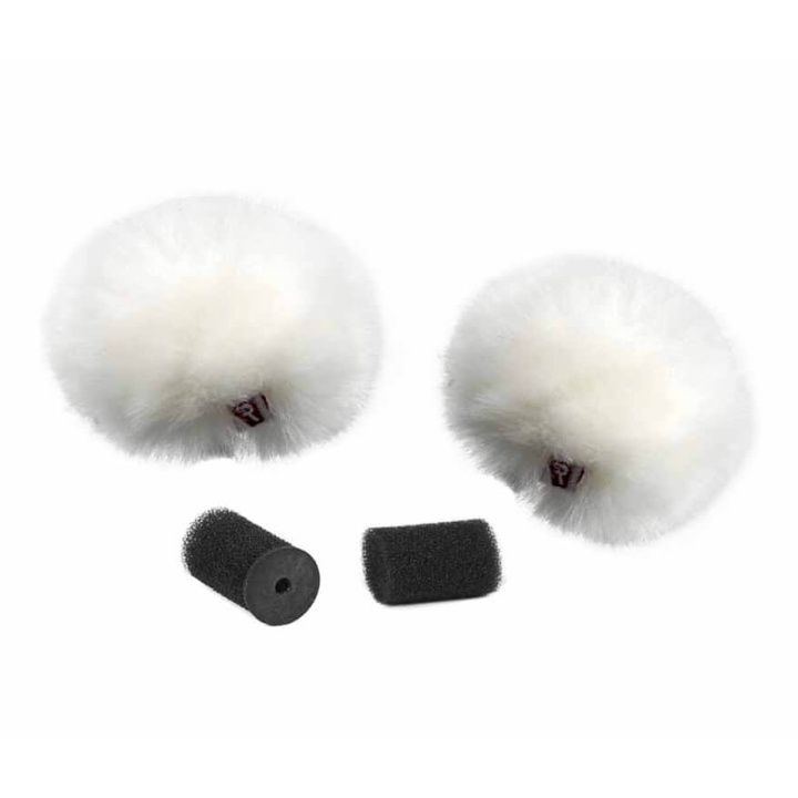 Rycote Windjammer Lavalier Ristretto Pair White ryhmässä KODINELEKTRONIIKKA / Ääni & Kuva / Kädessä pidettävät mikrofonit @ TP E-commerce Nordic AB (D12043)