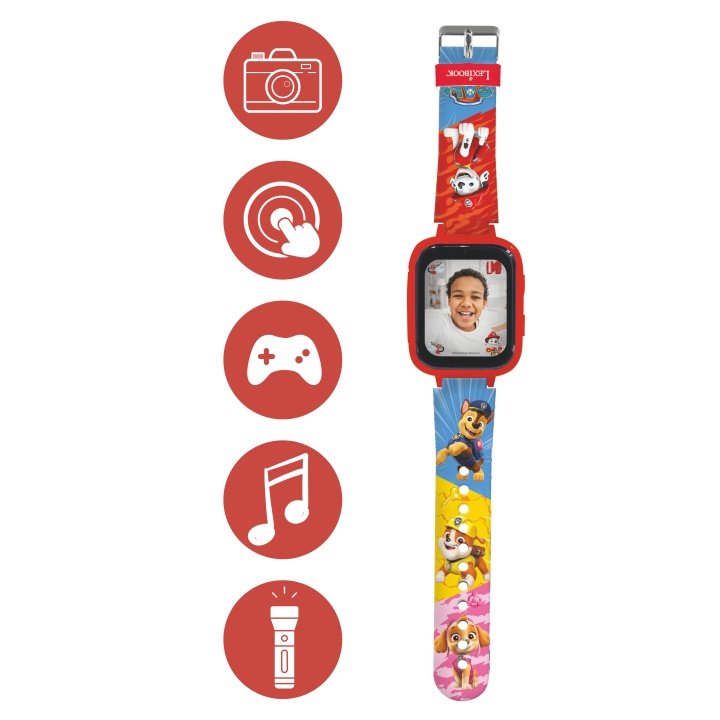 Lexibook Paw Patrol Kids älykello 8GB muistikortilla (DMW070PA) ryhmässä URHEILU, VAPAA-AIKA JA HARRASTUS / Urheilu- ja sykekellot / Smartwatch lapsille @ TP E-commerce Nordic AB (D12172)