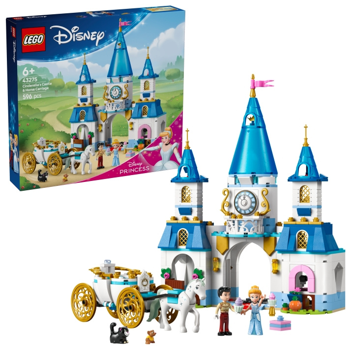 LEGO Disney Princess - Tuhkimon linna ja hevosvaunut (43275) ryhmässä LELUT, TUOTTEET LAPSILLE JA VAUVOILLE / Leikkikalut, Askartelu &Pelit / Rakennuslelut / Lego @ TP E-commerce Nordic AB (D12255)