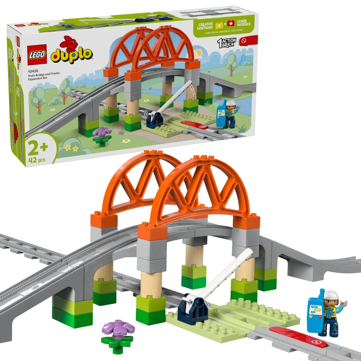 LEGO DUPLO Town - Junasilta ja radat -laajennussarja (10426) ryhmässä LELUT, TUOTTEET LAPSILLE JA VAUVOILLE / Leikkikalut, Askartelu &Pelit / Rakennuslelut / Lego @ TP E-commerce Nordic AB (D12259)