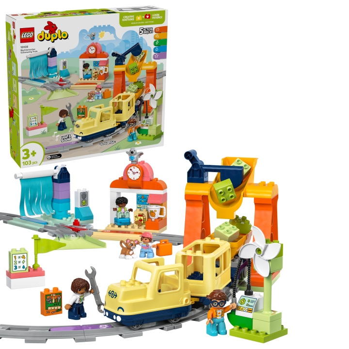 LEGO DUPLO Town - Iso interaktiivinen yhteisöjuna (10428) ryhmässä LELUT, TUOTTEET LAPSILLE JA VAUVOILLE / Leikkikalut, Askartelu &Pelit / Rakennuslelut / Lego @ TP E-commerce Nordic AB (D12260)