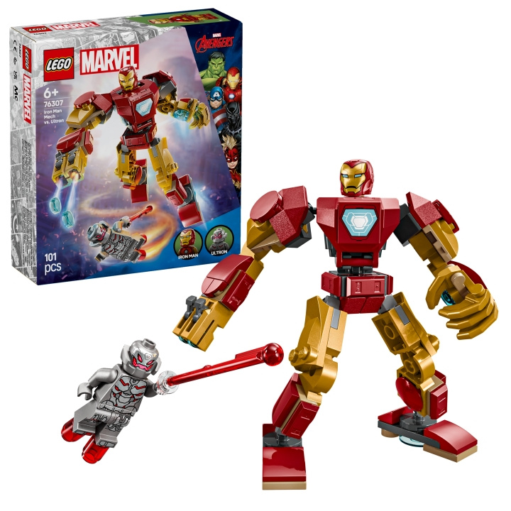 LEGO Supersankarit - Iron Man Mech vs. Ultron (76307) ryhmässä LELUT, TUOTTEET LAPSILLE JA VAUVOILLE / Leikkikalut, Askartelu &Pelit / Rakennuslelut / Lego @ TP E-commerce Nordic AB (D12261)