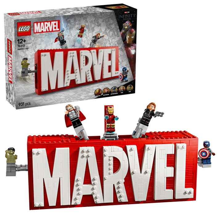 LEGO Supersankarit - MARVEL-logo ja minifiguurit (76313) ryhmässä LELUT, TUOTTEET LAPSILLE JA VAUVOILLE / Leikkikalut, Askartelu &Pelit / Rakennuslelut / Lego @ TP E-commerce Nordic AB (D12262)