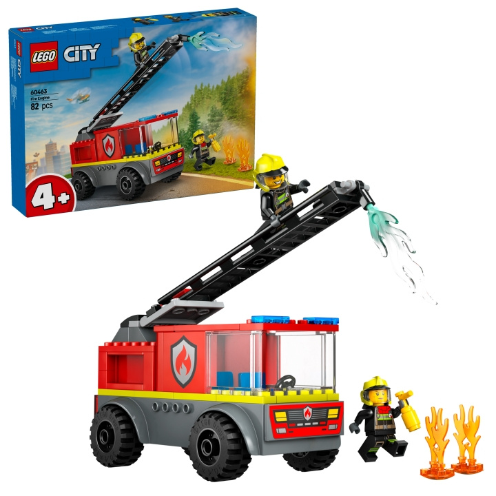 LEGO LEGO Kaupunki - Paloauto ja tikkaat (60463) ryhmässä LELUT, TUOTTEET LAPSILLE JA VAUVOILLE / Leikkikalut, Askartelu &Pelit / Rakennuslelut / Lego @ TP E-commerce Nordic AB (D12301)