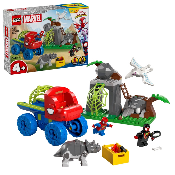 LEGO Spidey - Team Spidey Dino Crawler Rescue (11199) ryhmässä LELUT, TUOTTEET LAPSILLE JA VAUVOILLE / Leikkikalut, Askartelu &Pelit / Rakennuslelut / Lego @ TP E-commerce Nordic AB (D12312)