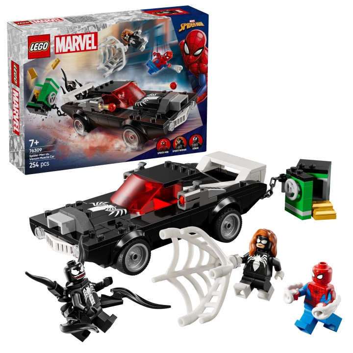 LEGO Supersankarit - Hämähäkkimies vs. Venom muskeliauto (76309) ryhmässä LELUT, TUOTTEET LAPSILLE JA VAUVOILLE / Leikkikalut, Askartelu &Pelit / Rakennuslelut / Lego @ TP E-commerce Nordic AB (D12323)