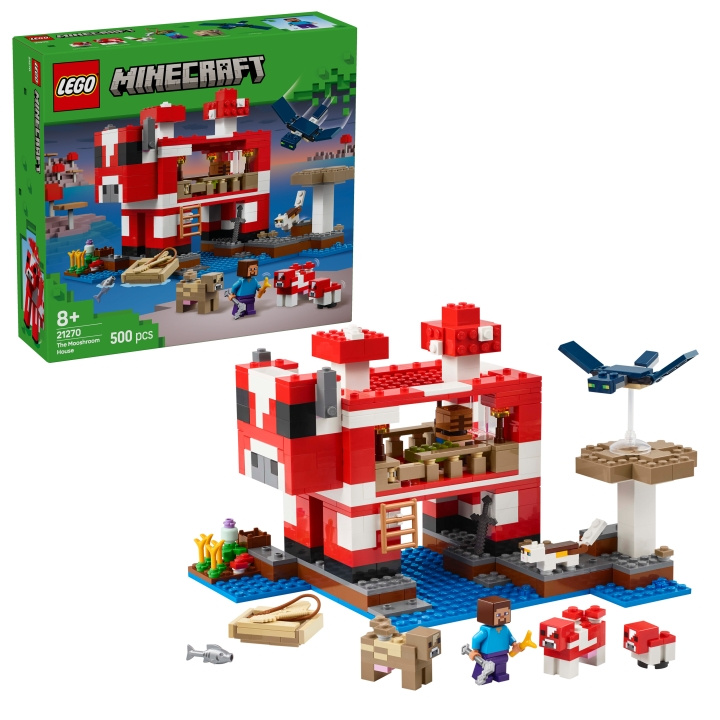 LEGO Minecraft - Mooshroom House (21270) ryhmässä LELUT, TUOTTEET LAPSILLE JA VAUVOILLE / Leikkikalut, Askartelu &Pelit / Rakennuslelut / Lego @ TP E-commerce Nordic AB (D12375)