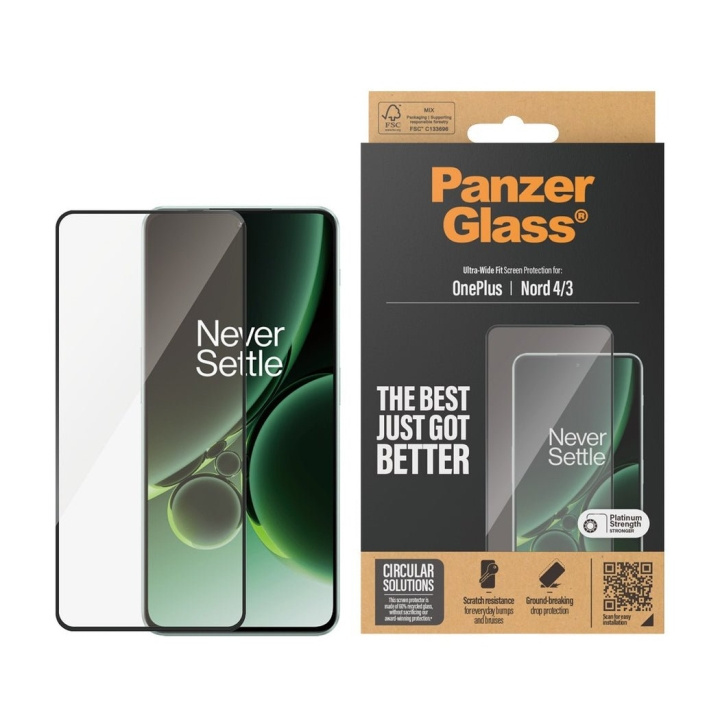 PanzerGlass Näytönsuoja - OnePlus Nord 4. 3 - Erittäin laaja istuvuus ryhmässä ÄLYPUHELIMET JA TABLETIT / Puhelimen suojakotelo / OnePlus @ TP E-commerce Nordic AB (D12379)