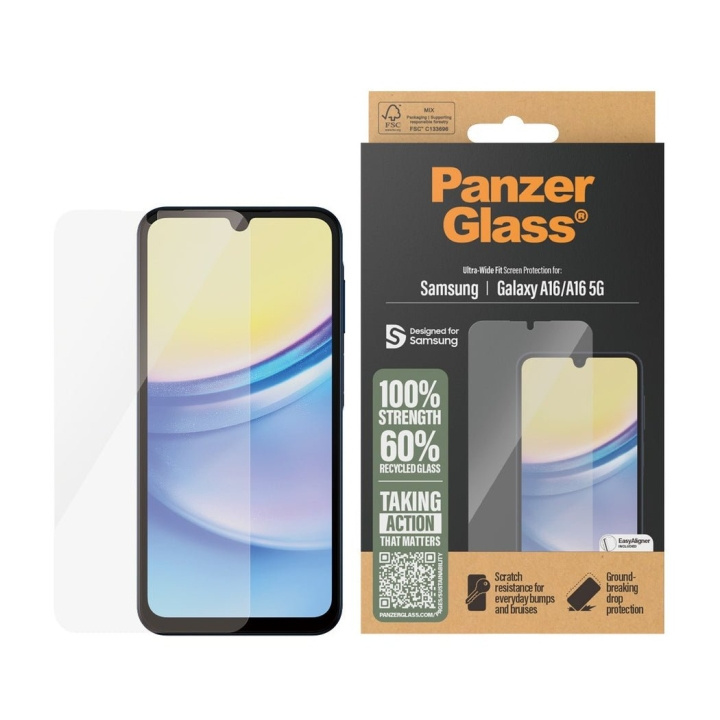 PanzerGlass Näytönsuoja - Samsung New A15/ A16 5G - Ultra-Wide Fit - erittäin laaja istuvuus ryhmässä ÄLYPUHELIMET JA TABLETIT / Puhelimen suojakotelo / Samsung @ TP E-commerce Nordic AB (D12382)