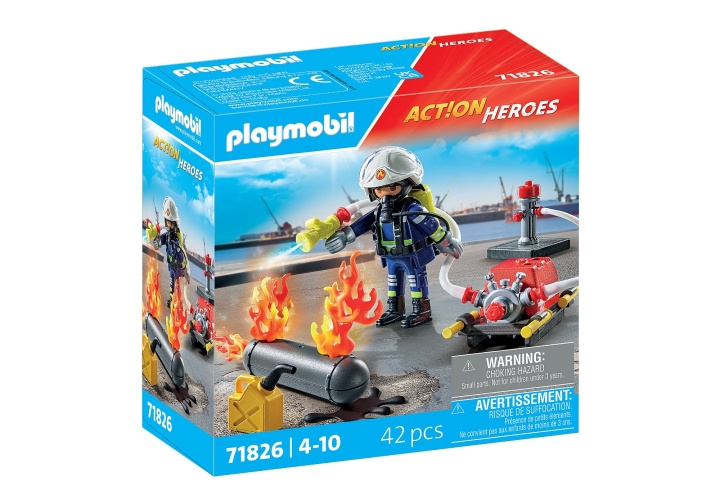 Playmobil Palomies vesipumpun kanssa (71826) ryhmässä LELUT, TUOTTEET LAPSILLE JA VAUVOILLE / Leikkikalut, Askartelu &Pelit / Lelusarja @ TP E-commerce Nordic AB (D12441)