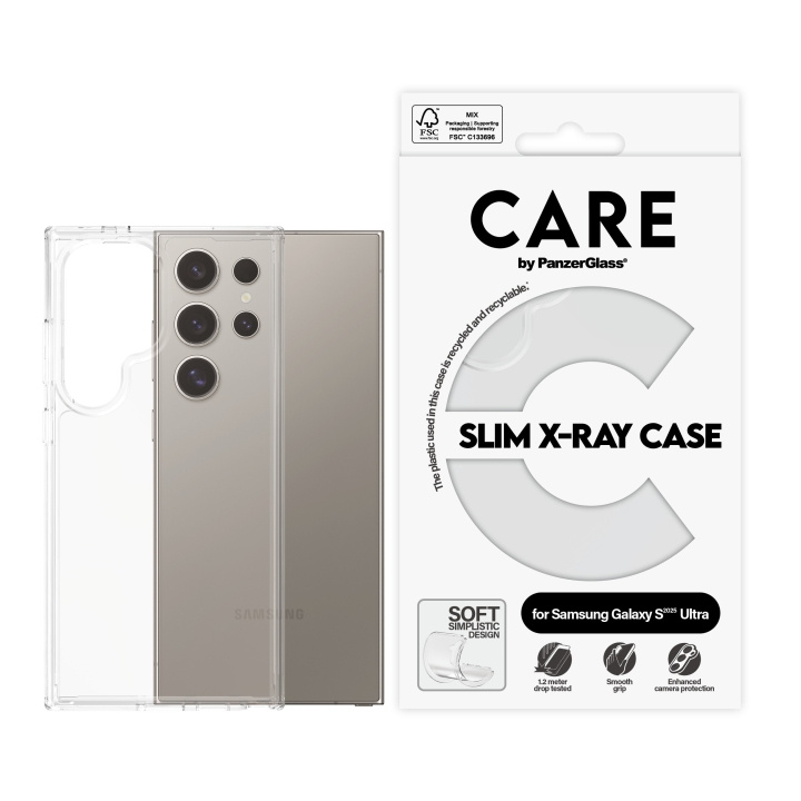 CARE by PanzerGlass - Muodikas kotelo läpinäkyvä X-Ray Soft Basic Samsung Galaxy S25 Ultra ryhmässä ÄLYPUHELIMET JA TABLETIT / Puhelimen suojakotelo / Samsung @ TP E-commerce Nordic AB (D12464)