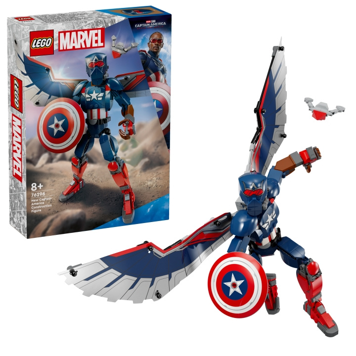 LEGO Super Heroes - Kapteeni Amerikka Rakennushahmo (76296) ryhmässä LELUT, TUOTTEET LAPSILLE JA VAUVOILLE / Leikkikalut, Askartelu &Pelit / Rakennuslelut / Lego @ TP E-commerce Nordic AB (D12508)