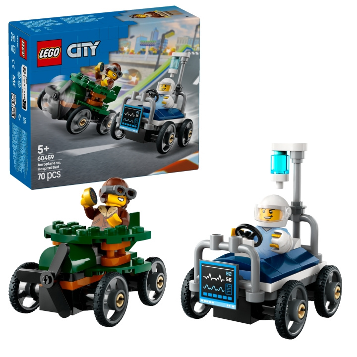 LEGO LEGO City - Race Car Pack: Sairaalasänky (60459) (60459) ryhmässä LELUT, TUOTTEET LAPSILLE JA VAUVOILLE / Leikkikalut, Askartelu &Pelit / Rakennuslelut / Lego @ TP E-commerce Nordic AB (D12513)