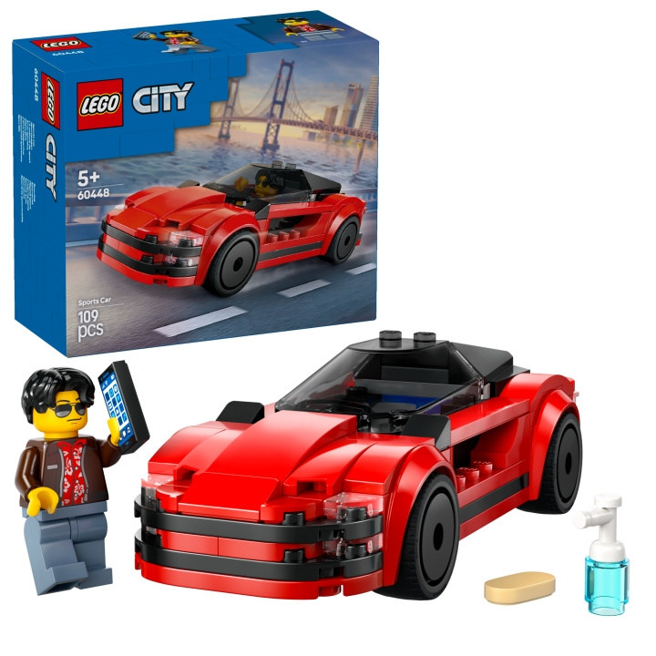 LEGO LEGO Kaupunki - punainen urheiluauto (60448) ryhmässä LELUT, TUOTTEET LAPSILLE JA VAUVOILLE / Leikkikalut, Askartelu &Pelit / Rakennuslelut / Lego @ TP E-commerce Nordic AB (D12514)