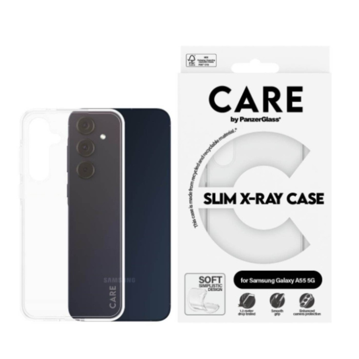 CARE by PanzerGlass - Kotelo - Samsung A55 5G ryhmässä ÄLYPUHELIMET JA TABLETIT / Puhelimen suojakotelo / Samsung @ TP E-commerce Nordic AB (D12585)