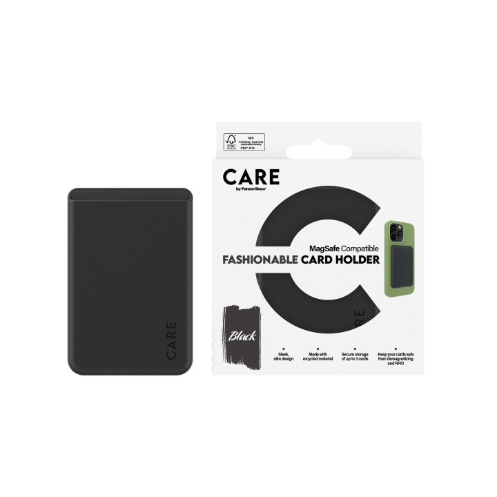 CARE by PanzerGlass - Korttikotelo - Musta - iPhone ryhmässä ÄLYPUHELIMET JA TABLETIT / Puhelimen suojakotelo / Apple / iPhone 8 @ TP E-commerce Nordic AB (D12602)