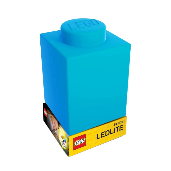 LEGO LED LEGO - Silikonitiili - yövalo LED-valolla - sininen ryhmässä LELUT, TUOTTEET LAPSILLE JA VAUVOILLE / Lastenhuone / Valaistus / Yölamput @ TP E-commerce Nordic AB (D12727)