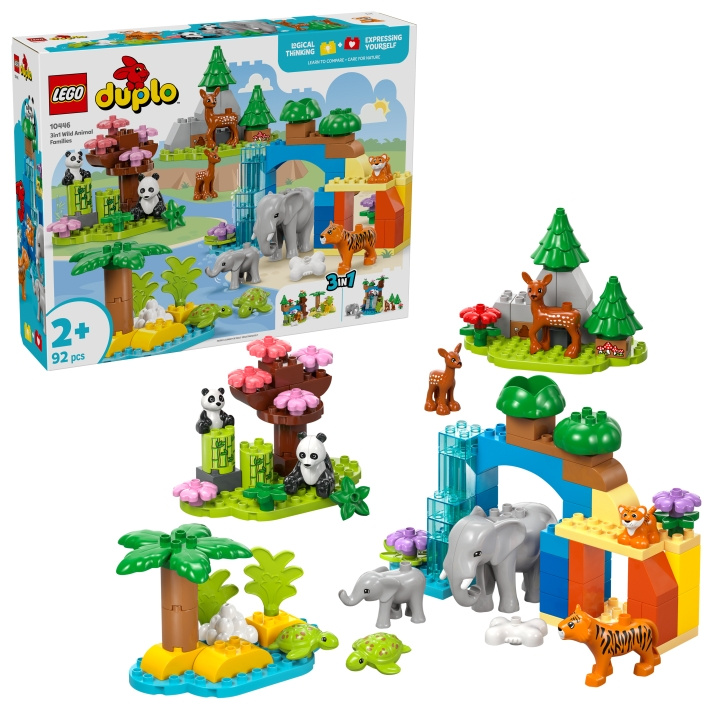 LEGO DUPLO Town - 3-in-1 villieläinperheitä (10446) ryhmässä LELUT, TUOTTEET LAPSILLE JA VAUVOILLE / Leikkikalut, Askartelu &Pelit / Rakennuslelut / Lego @ TP E-commerce Nordic AB (D12740)