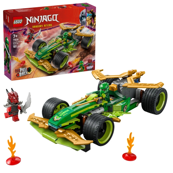 LEGO Ninjago - Lloyd\'s Pull-Back Race Car (71828) ryhmässä LELUT, TUOTTEET LAPSILLE JA VAUVOILLE / Leikkikalut, Askartelu &Pelit / Rakennuslelut / Lego @ TP E-commerce Nordic AB (D12744)