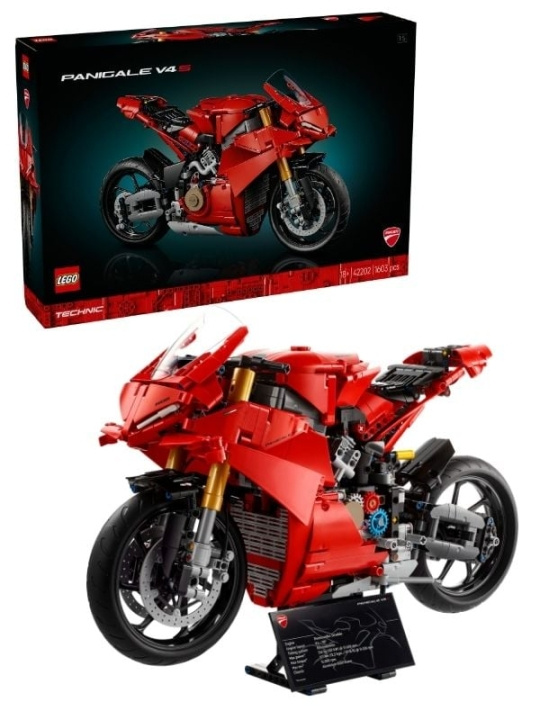 LEGO Tekniikka - Ducati Panigale V4 S Moottoripyörä (42202) ryhmässä LELUT, TUOTTEET LAPSILLE JA VAUVOILLE / Leikkikalut, Askartelu &Pelit / Rakennuslelut / Lego @ TP E-commerce Nordic AB (D12745)