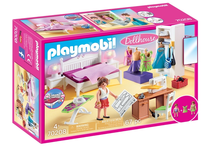 Playmobil Makuuhuone, jossa on ompelukulma (70208) ryhmässä LELUT, TUOTTEET LAPSILLE JA VAUVOILLE / Leikkikalut, Askartelu &Pelit / Lelusarja @ TP E-commerce Nordic AB (D12848)