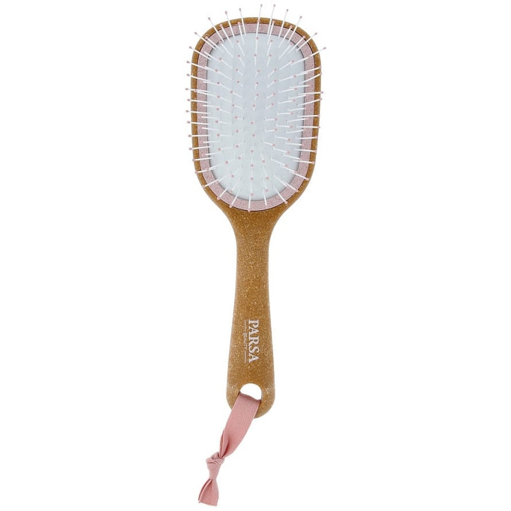 Parsa Cork Detangling Hairbrush Small Oval Wet & Dry Organic Pink -hiusharja, orgaaninen vaaleanpunainen ryhmässä KAUNEUS JA TERVEYS / Hiukset &Stailaus / Hiusharjat @ TP E-commerce Nordic AB (D12865)