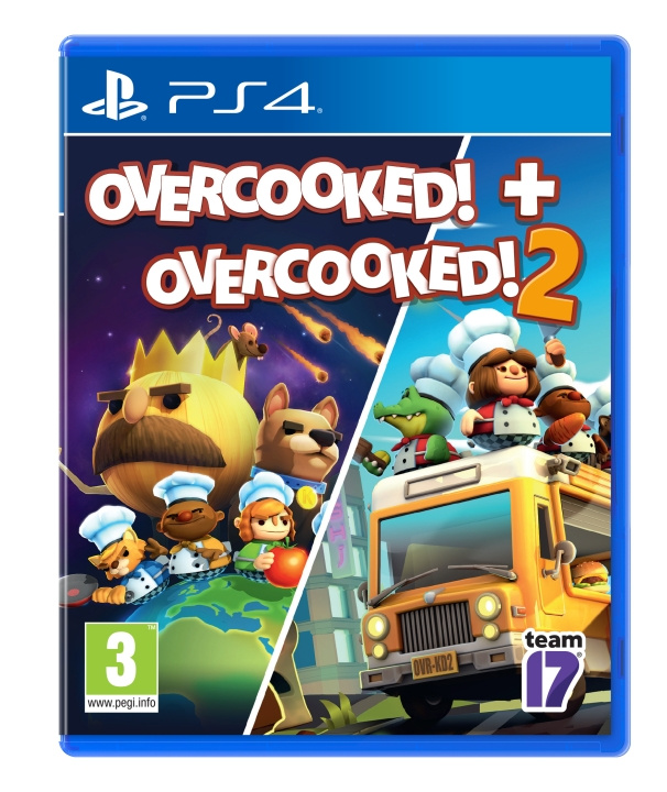 Overcooked + Overcooked 2 Double Pack (PS4) ryhmässä KODINELEKTRONIIKKA / Pelikonsolit & Tarvikkeet / Sony PlayStation 4 / Peli @ TP E-commerce Nordic AB (D12883)