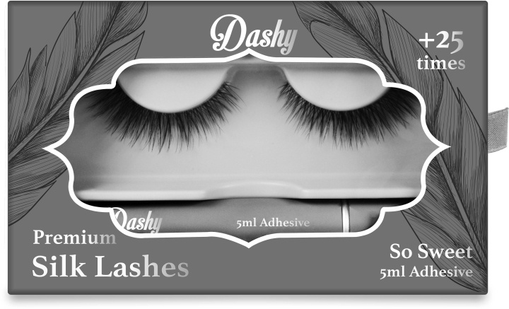 Dashy Premium silkkiripset + 5 ml liimaa So Sweet ryhmässä KAUNEUS JA TERVEYS / Meikit / Silmät ja kulmat / Irtoripset @ TP E-commerce Nordic AB (D12903)