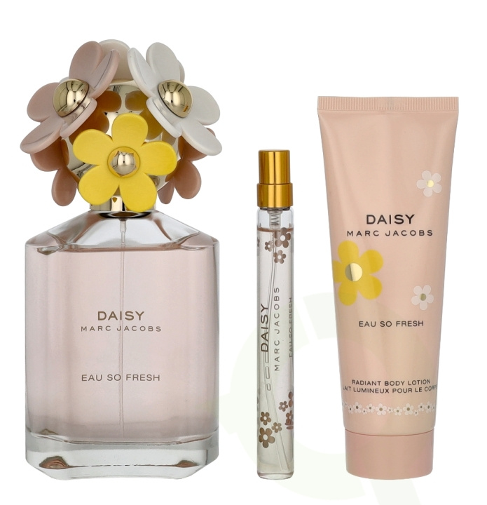 Marc Jacobs Daisy Eau So Fresh Giftset 210 ml Edt Spray 125ml/Body Lotion 75ml/Edt Spray 10ml ryhmässä KAUNEUS JA TERVEYS / Lahjapakkaukset / Naisten lahjapakkaukset @ TP E-commerce Nordic AB (D13107)