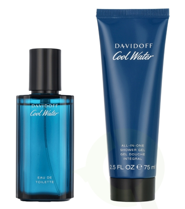 Davidoff Cool Water Man Giftset 115 ml Edt Spray 40ml/Shower Gel 75ml ryhmässä KAUNEUS JA TERVEYS / Lahjapakkaukset / Miesten lahjapakkaukset @ TP E-commerce Nordic AB (D13113)