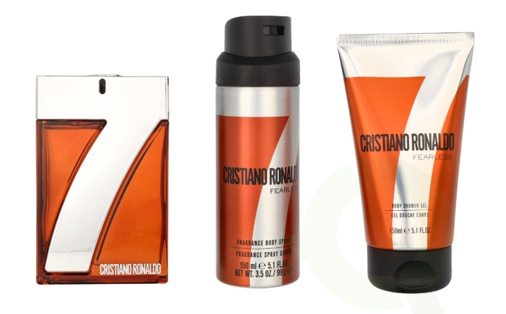 Cristiano Ronaldo CR7 Fearless Giftset 400 ml Edt Spray 100ml/Shower Gel 150ml/Body Spray 150ml ryhmässä KAUNEUS JA TERVEYS / Lahjapakkaukset / Miesten lahjapakkaukset @ TP E-commerce Nordic AB (D13134)