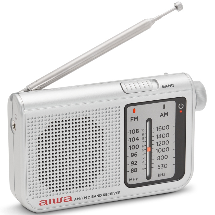 AIWA Pocket-radio med FM/MW Silver ryhmässä KODINELEKTRONIIKKA / Ääni & Kuva / Kotiteatteri, HiFi ja kannettavat / Radio & Herätyskellot / Radio @ TP E-commerce Nordic AB (D13572)